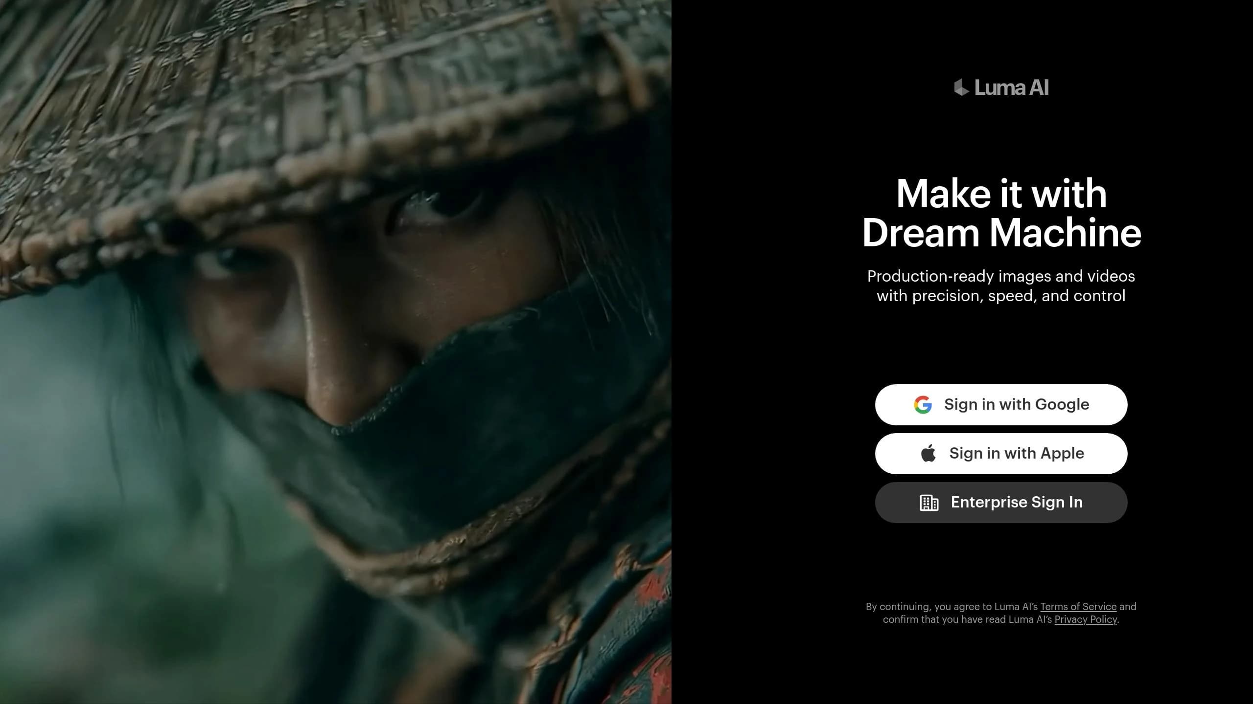 Luma Dream Machine cinematic video generation tool