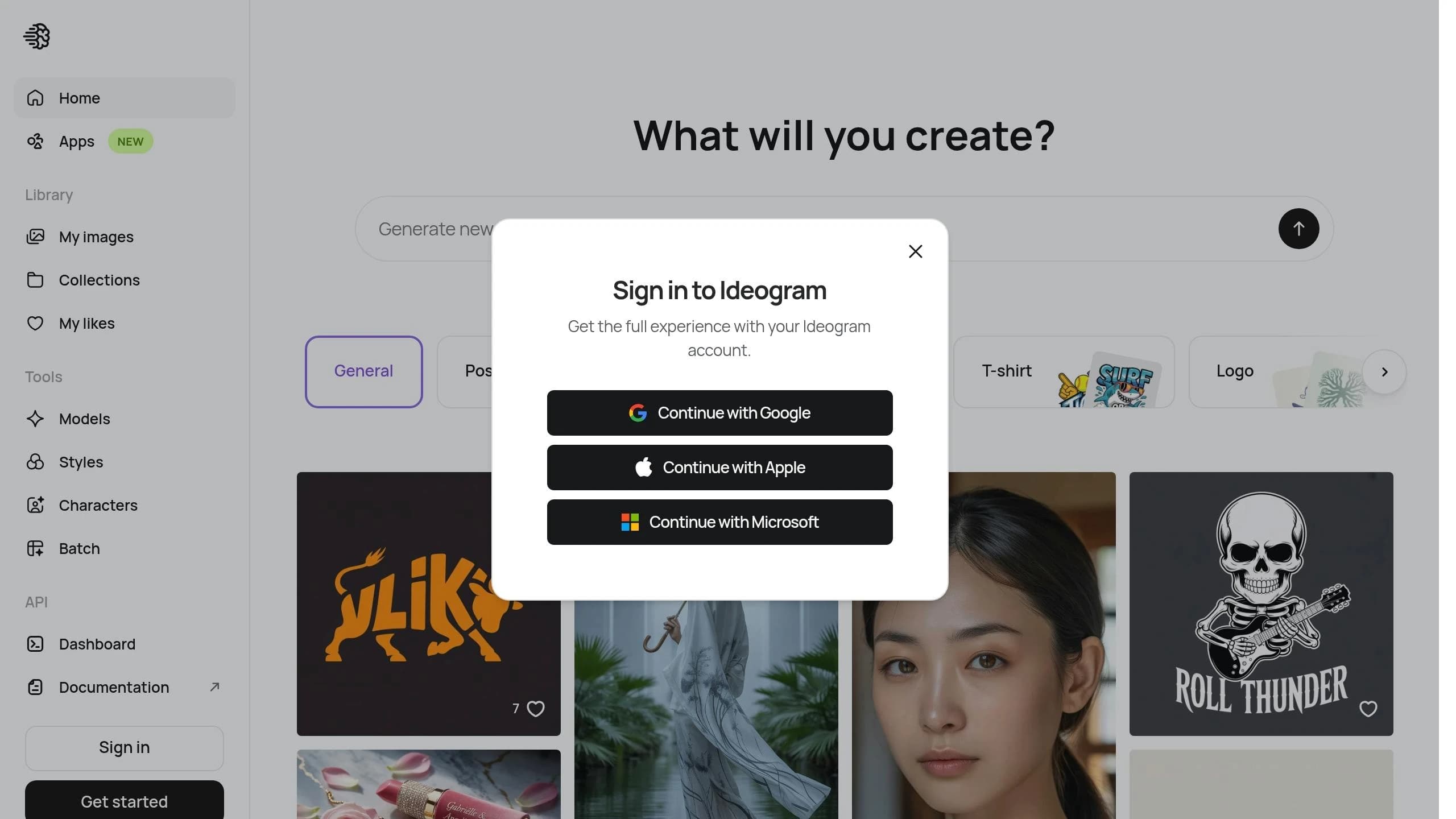 Ideogram AI image generator with accurate in-image text rendering