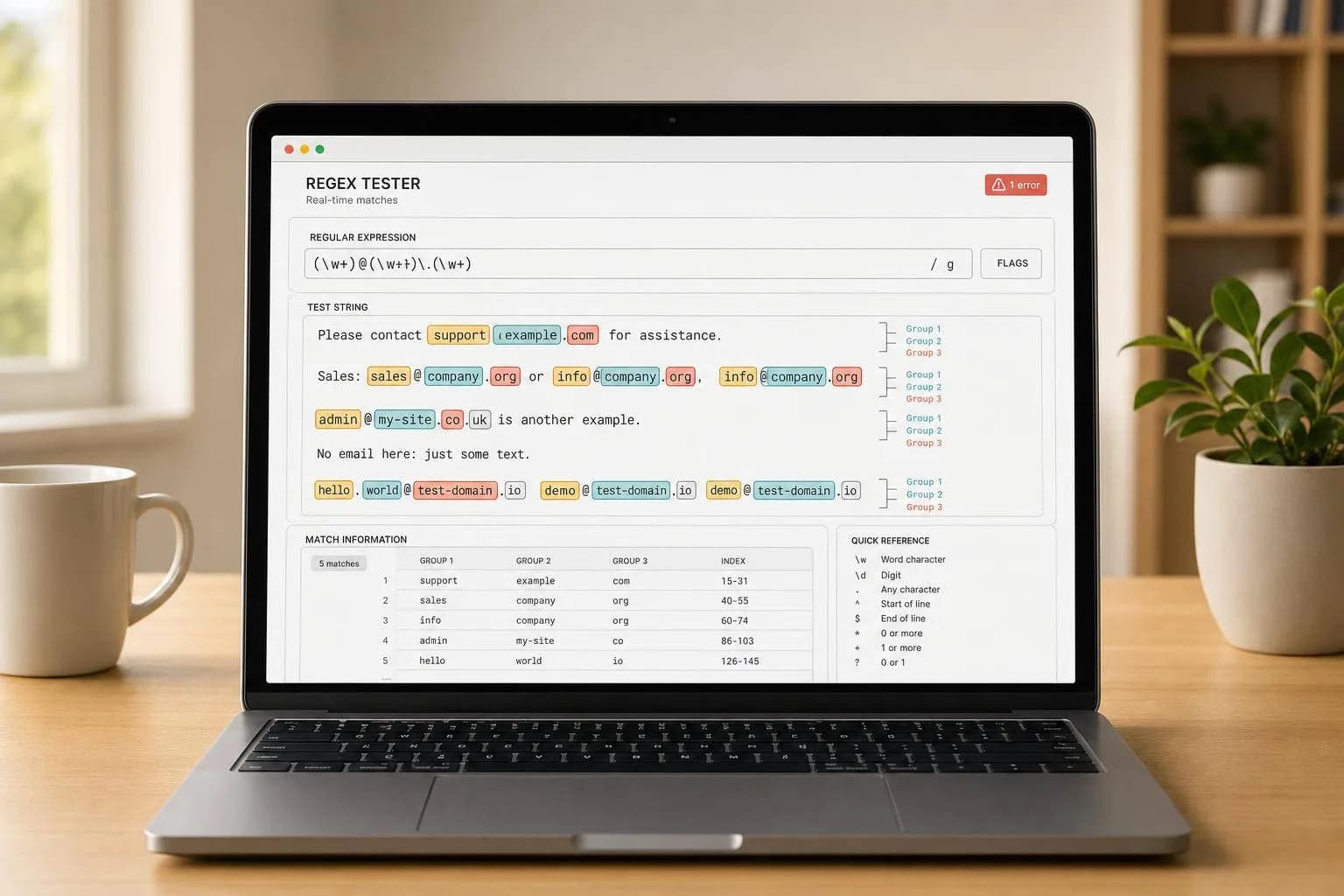 Online Regex Tester With Real-Time Matches
