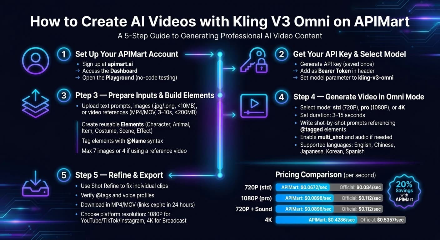 如何用 Kling V3 Omni 创建 AI 视频：分步工作流