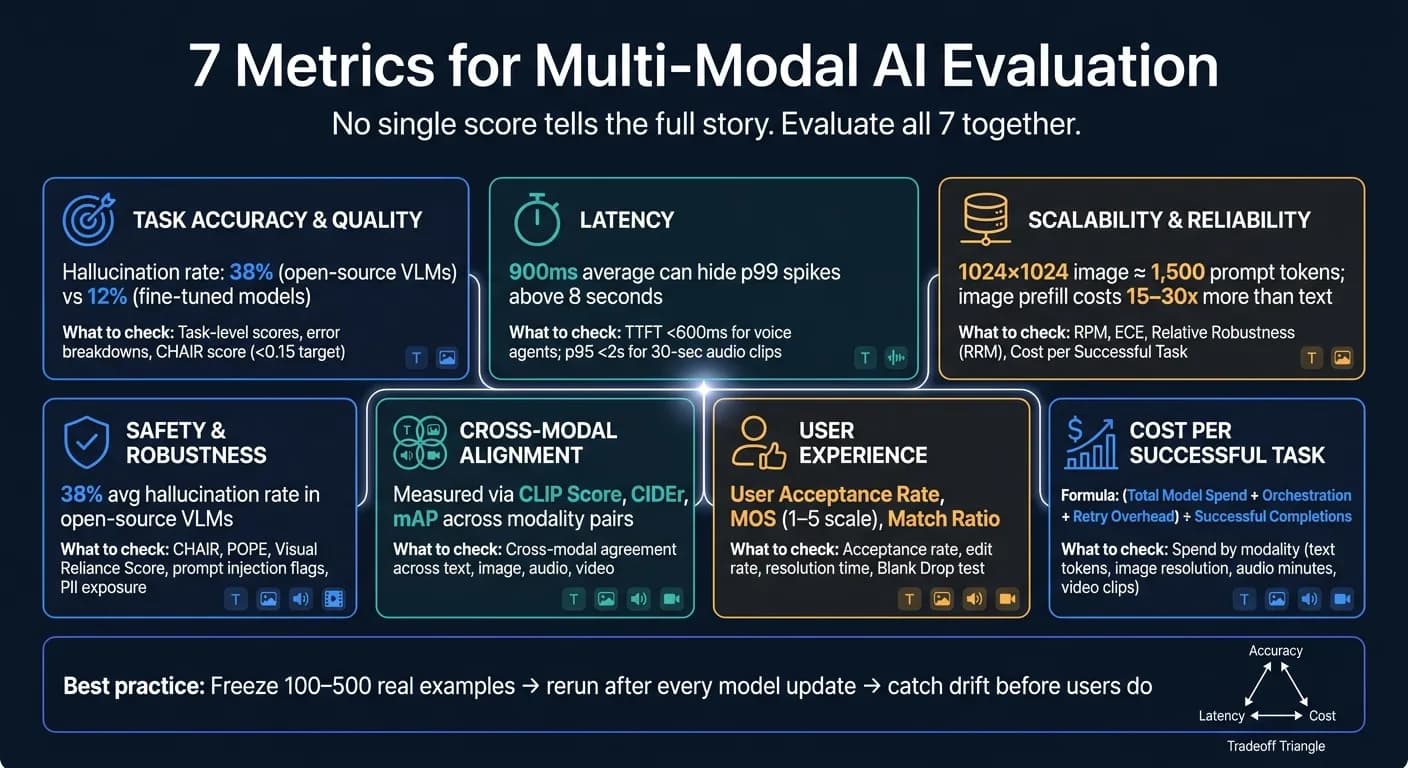 7 Key Metrics for Multi-Modal AI Evaluation: A Complete Scorecard