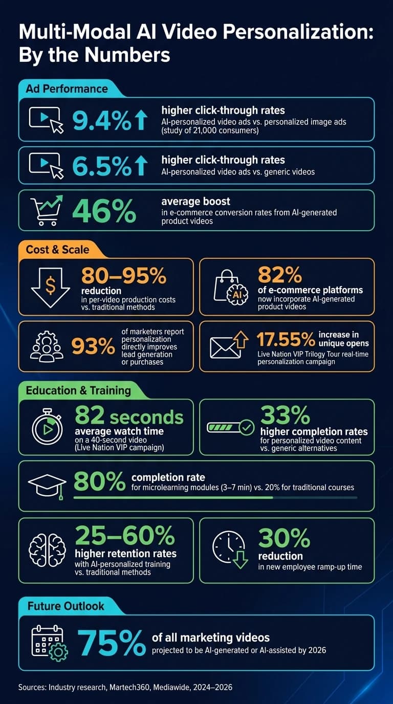 Multi-Modal AI Video Personalization: Key Stats & Impact